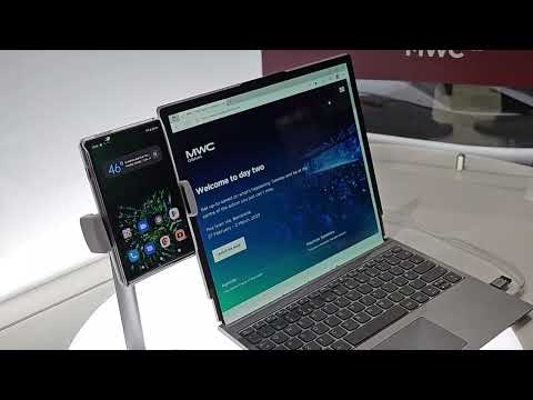 Lenovo rollable display laptop MWC 2023