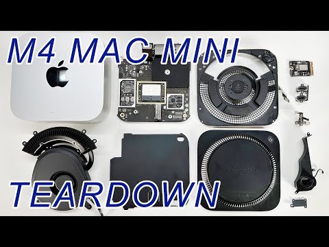 2024 M4 Mac Mini Teardown FULL - SSD Removable