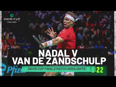 Rafa's Last Professional Match? | Rafael Nadal v Botic van de Zandschulp Highlights | Davis Cup 2024