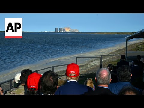 SpaceX launches Starship rocket as Trump and Elon Musk watch