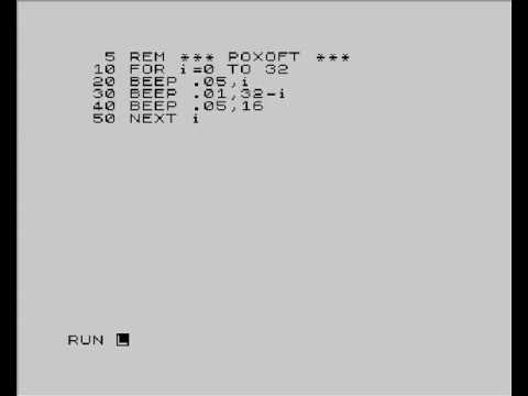 BEEP Sample by Poxoft (ZX Spectrum)