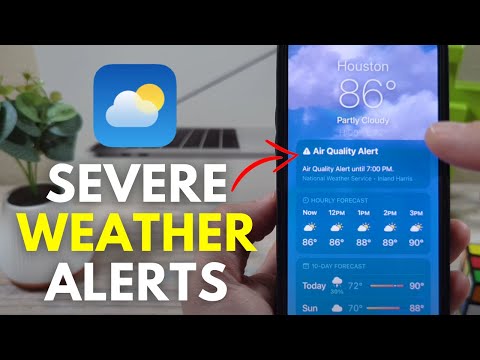 How To Turn On Severe Weather Alerts For iPhone (Custom Notifications)