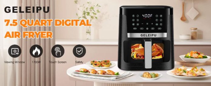 GELEIPU DL27: Air Fryer 7lt με LCD οθόνη αφής - Προσφορά 57.8€