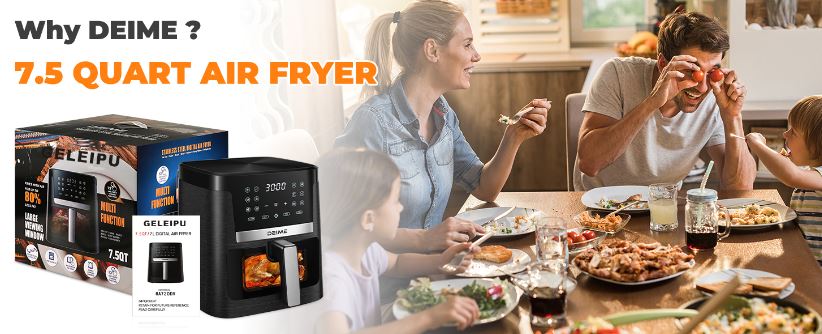 GELEIPU DL27: Air Fryer 7lt με LCD οθόνη αφής - Προσφορά 57.8€