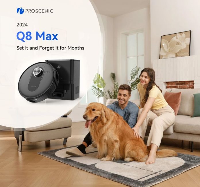 Proscenic Q8 Max: Αυτόματος καθαριστής με σφουγγάρισμα, μόνο 200€!