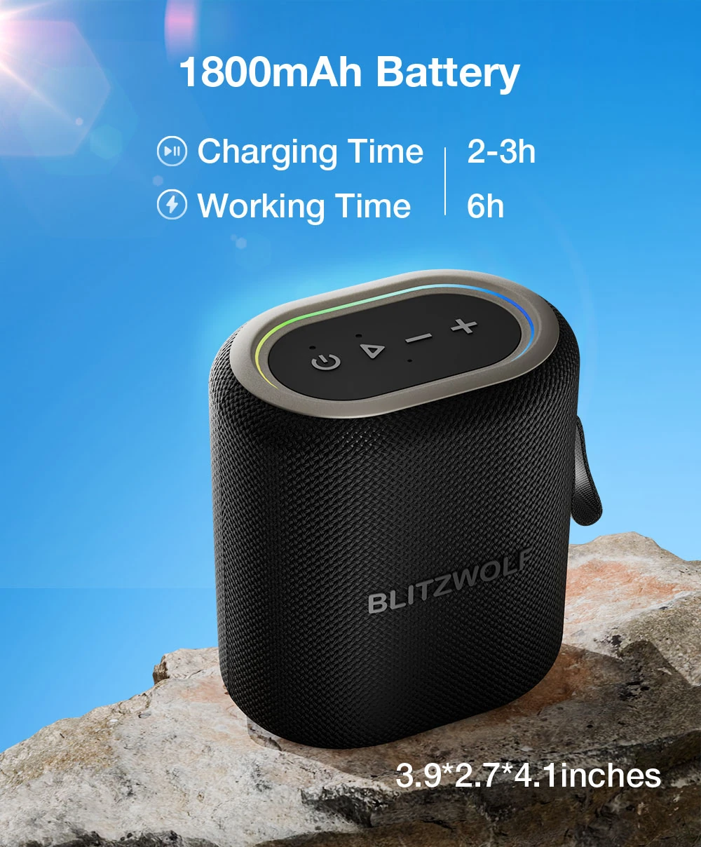 BlitzWolf BW-WA8: Μικρό Bluetooth ηχείο με μεγάλο ήχο!