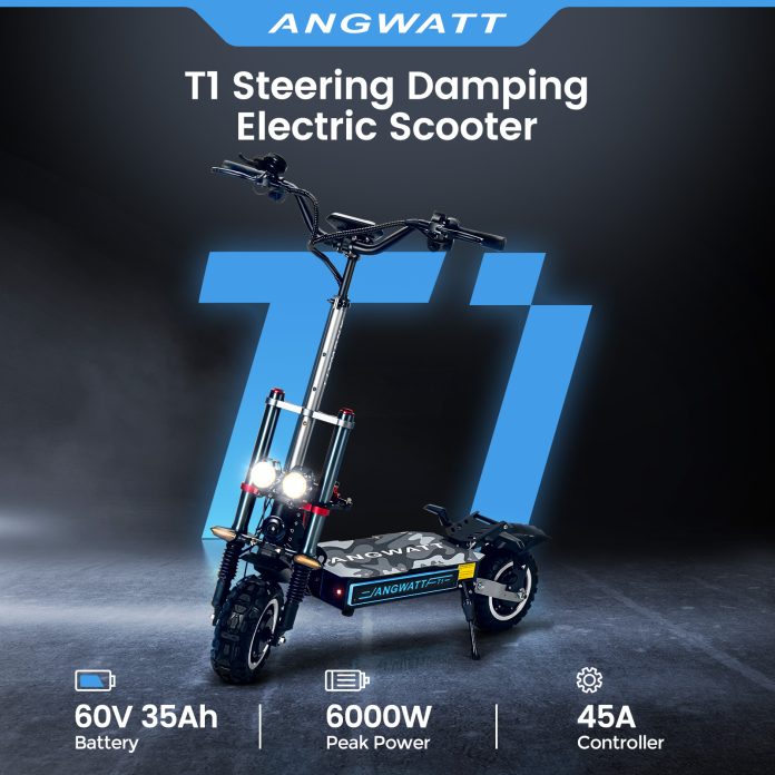 ANGWATT T1: Διπλό μοτέρ 6000W και τελική 85km/h σε ιστορικό χαμηλό τιμή