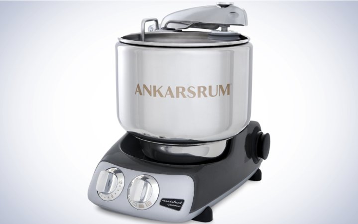  Ankarsrum Original Stand Mixer on a plain white background.