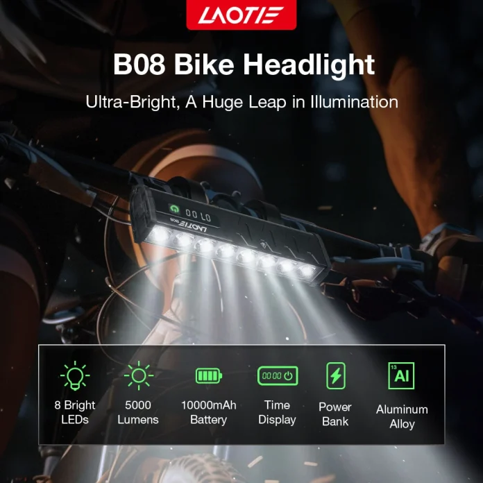 Laotie B06/B08: Φάρος με 5000Lumens για ασφαλή οδήγηση νύχτα