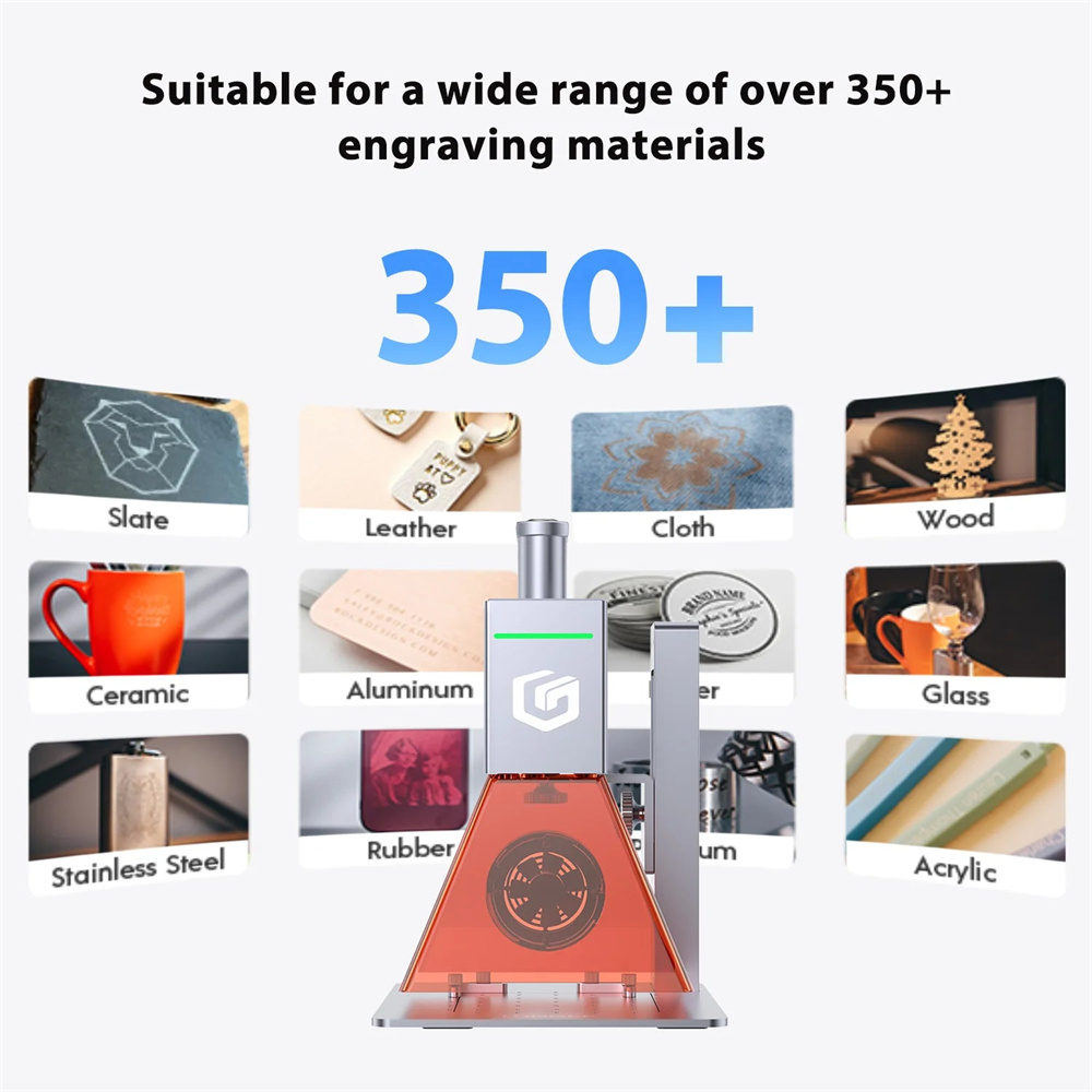 Longer Nano 6W Portable Laser Engraver engraving materials