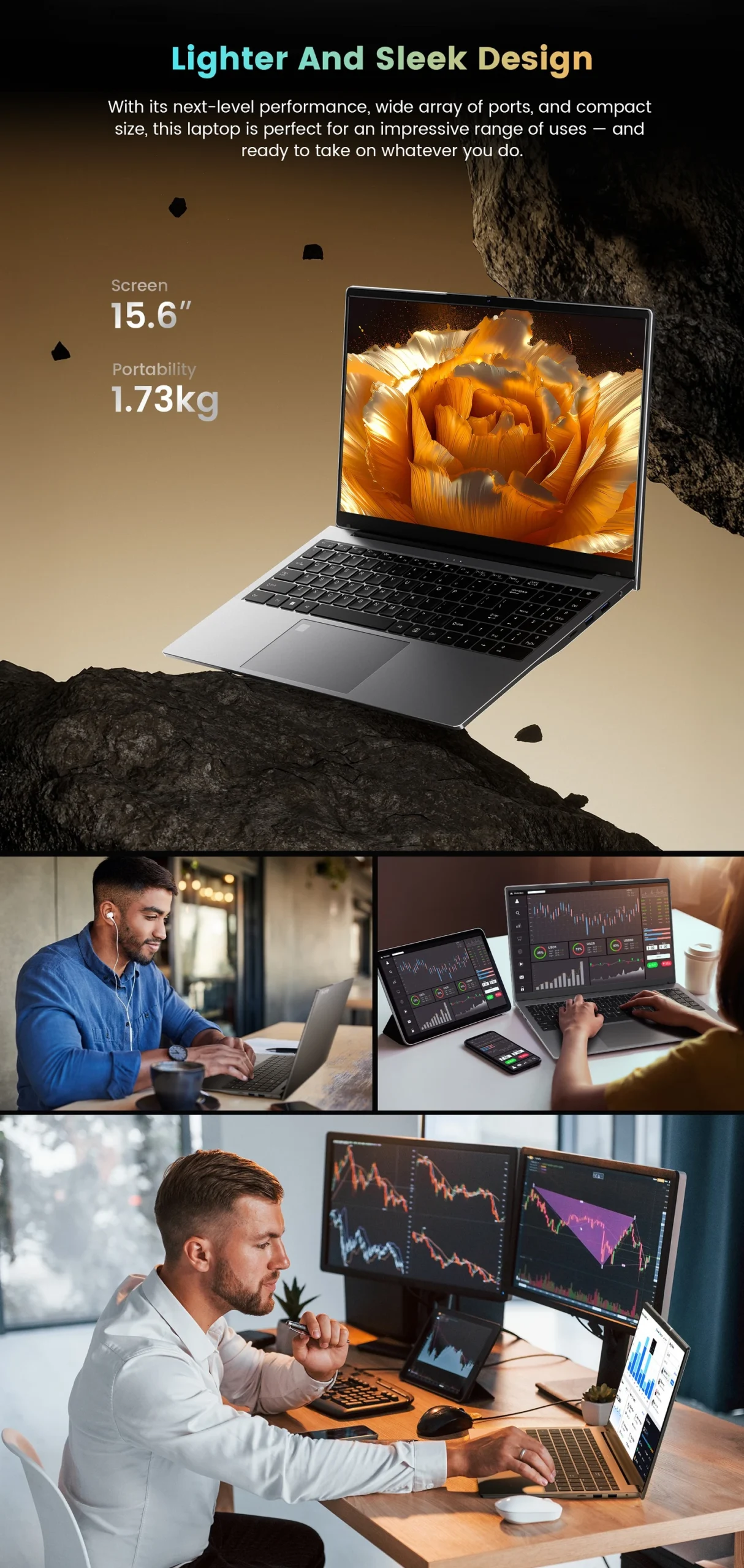 N-ONE NBook SE 15.6 Inch Laptop AMD Ryzen 7 5825U size