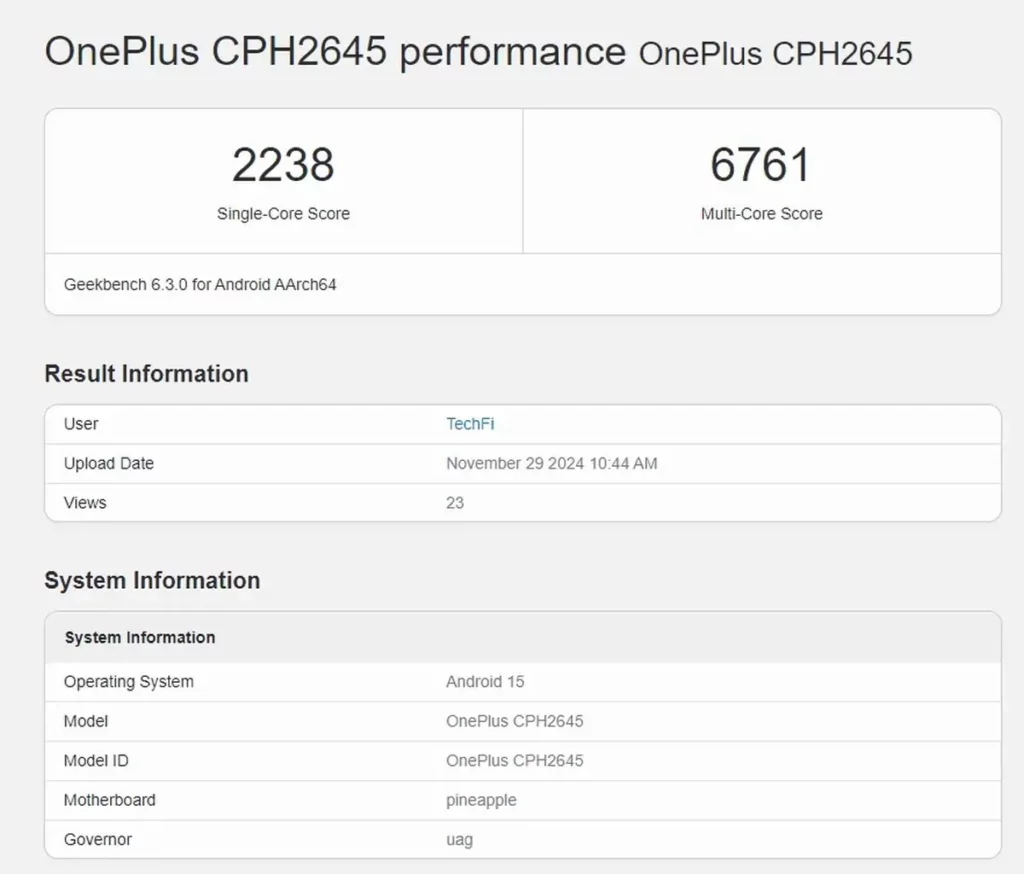 OnePlus 13R: Αποκαλύφθηκε η προδιαγραφή στο Geekbench