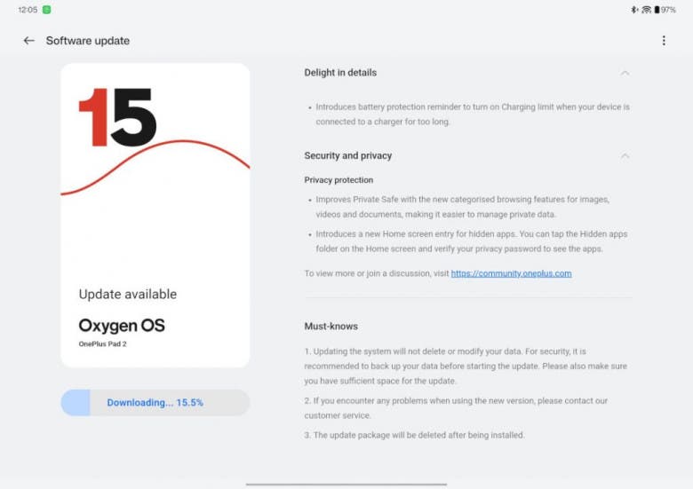 OnePlus Pad 2: Έναρξη αναβάθμισης σε OxygenOS 15