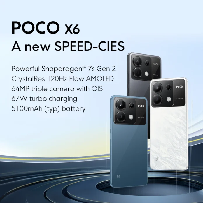 POCO X6: Υψηλή απόδοση, προσιτή τιμή, Snapdragon 7s Gen 2 στα 208.2€!