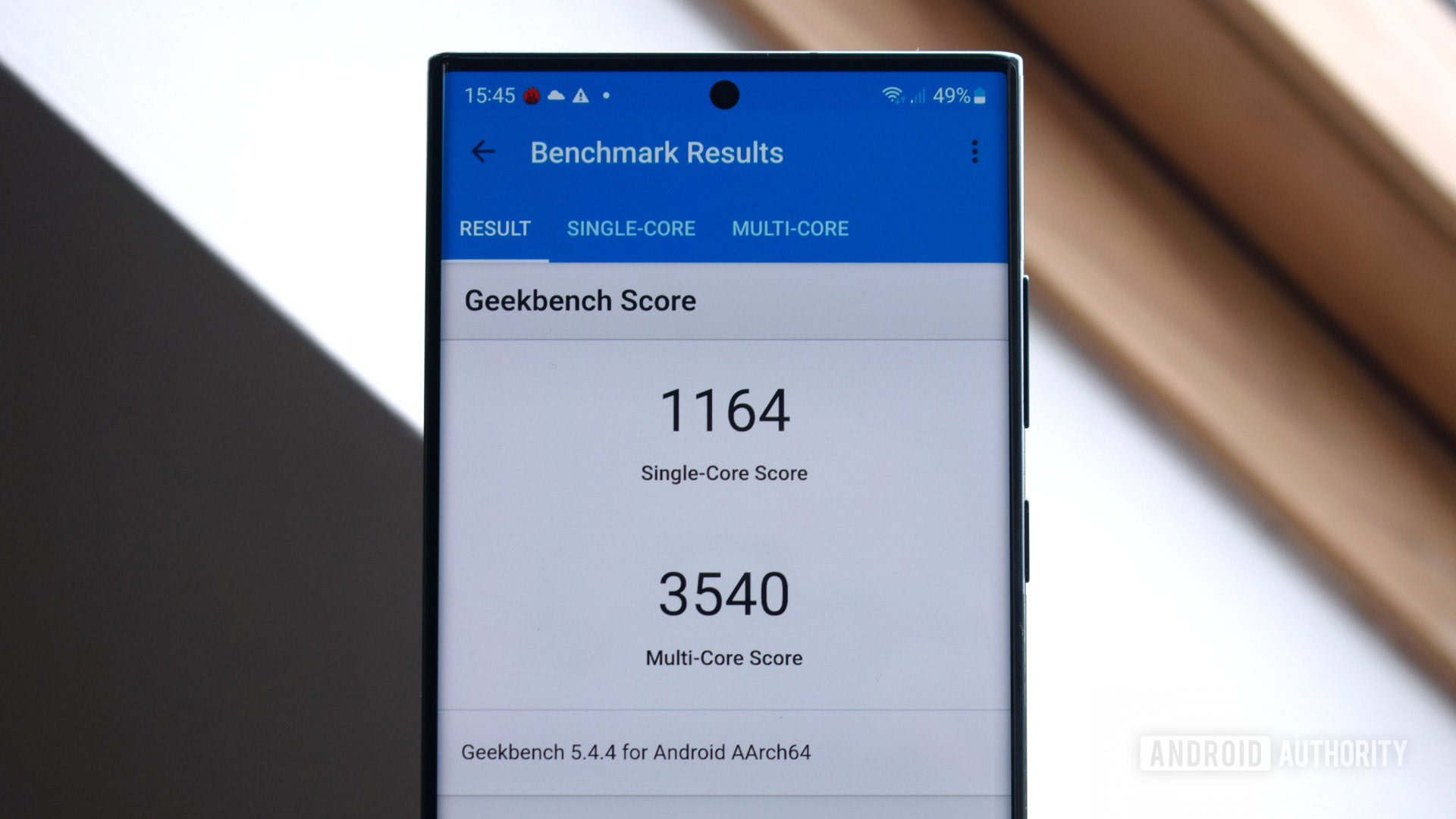 Σημείο αναφοράς Samsung Galaxy S22 Ultra GeekBench 5