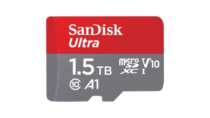 «Κάρτα microSD SanDisk Ultra 1,5 TB σε επιδόσεις Black Friday στο Amazon 2024»