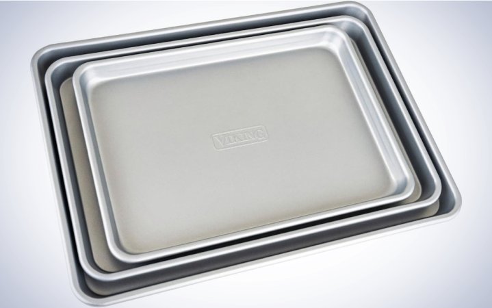  Viking Culinary Nonstick Baking Sheet Set on a plain white background.