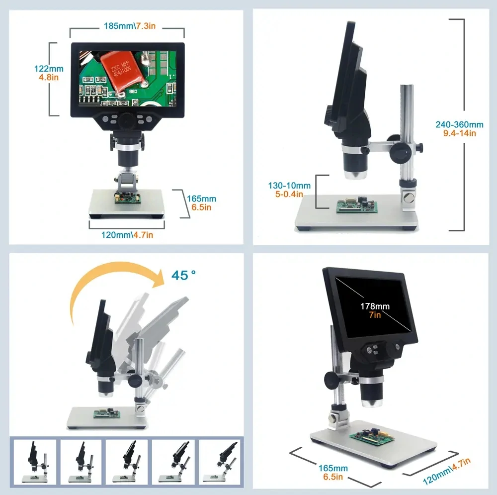 MUSTOOL G1200D: Ψηφιακό μικροσκόπιο με 1200X με €52 από Ευρώπη