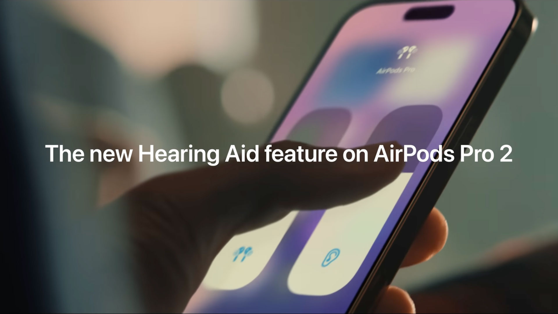 Διαφήμιση ακουστικού βαρηκοΐας Apple AirPod Pro 2