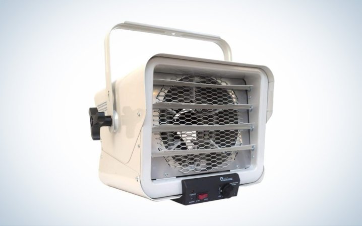  The white Dr. Heater DR966 electric garage heater