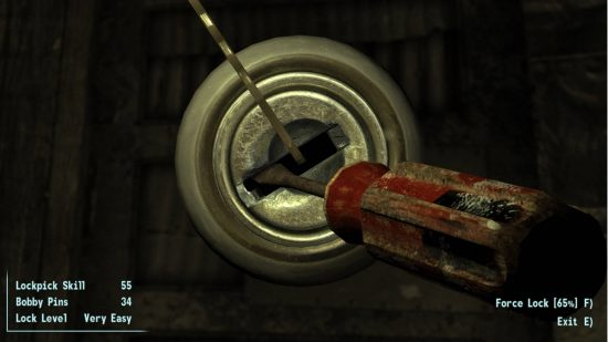 The NMC texture pack makes even lockpicking look amazing, hence why it's one of the best Fallout New Vegas mods.