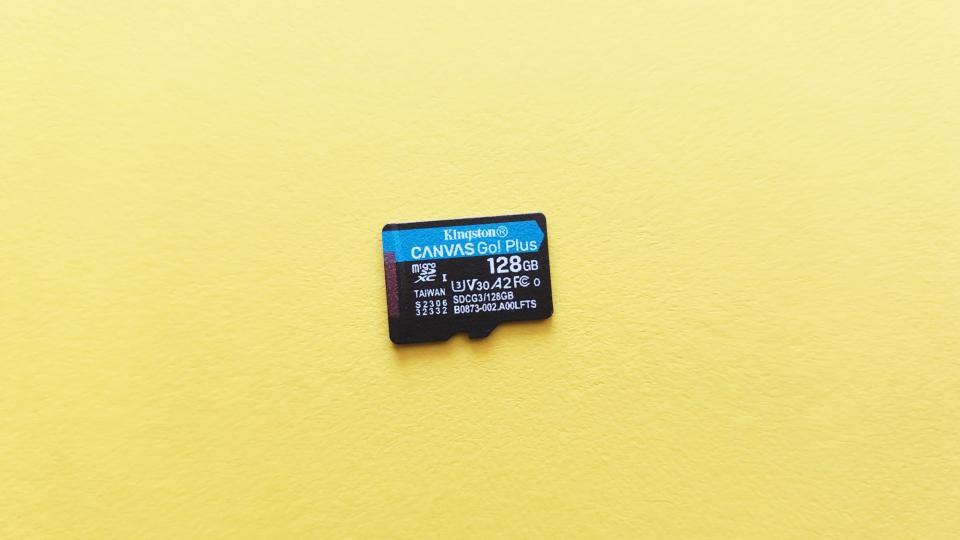 Η κάρτα microSD Kingston Canvas Go Plus.