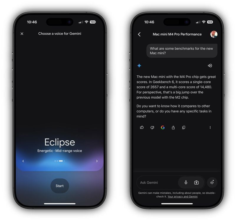 Η Google κυκλοφορεί την εφαρμογή Gemini AI για iPhone