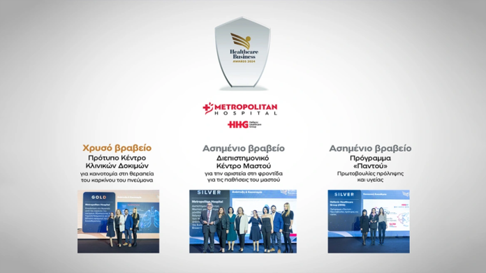 Όμιλος HHG: Τριπλή Διάκριση στα Healthcare Business Awards 2024