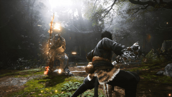 New PC games: Black Myth Wukong fighting a boss