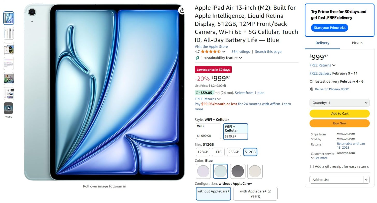 Προσφορά: Διπλασιάζεται το iPad Air 13'' της Apple στο Amazon! - TechFreak.GR