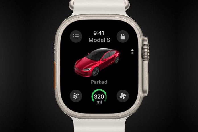 Κυκλοφορία εφαρμογής Tesla για Apple Watch αυτόν τον μήνα