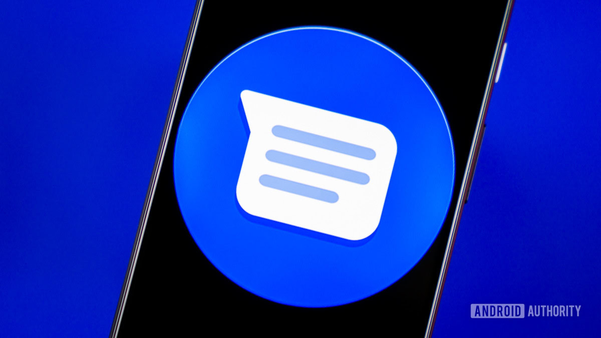 Στοκ φωτογραφία του Google Messages SMS 1