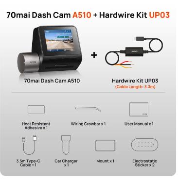 70mai Dash Cam A510 με βίντεο 2K και υποστήριξη 4G LTE