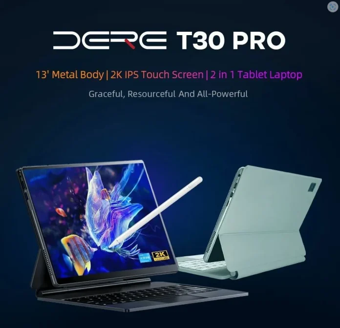 [Refubrished] Dere T30 Pro : 2-in-1 Laptop με 2Κ οθόνη 13