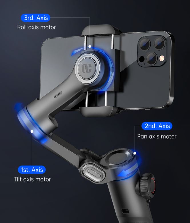 AOCHUAN Smart XE - Έξυπνος Σταθεροποιητής 3 αξόνων με Facial Tracking στα 47.1€!!