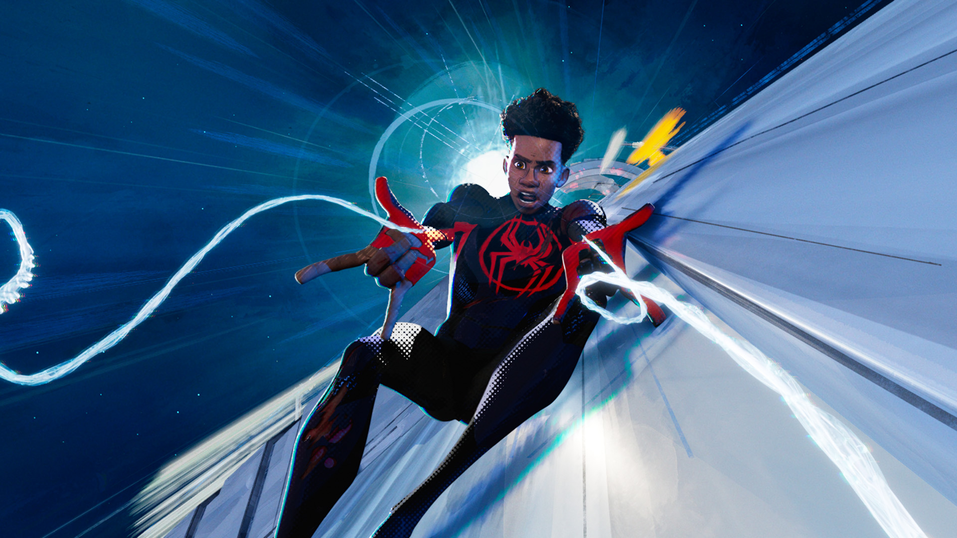 Ο Miles Morales απολύει τους webshooters του στο Spider-Man: Across the Spider-Verse