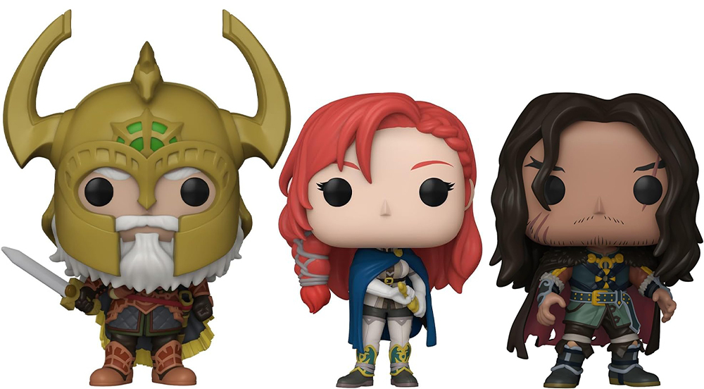 Funko Pop! Helm Hammerhand, Princess Hera, and Wulf figures