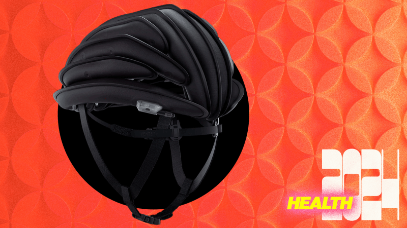  black puffy bike helmet