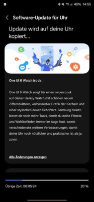 Ενημέρωση ρολογιού Samsung Galaxy Watch 5 Pro One UI 6 Stable Europe