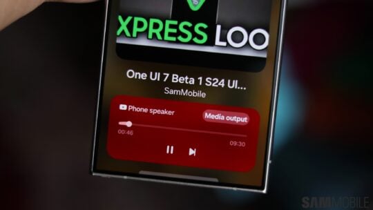 Γραφικό στοιχείο Samsung One UI 7 Now Bar