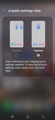 Samsung One UI 7.0 Merge Quick Panel Notifications 4