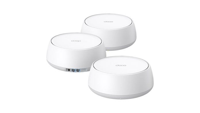 Το TP-Link Deco BE5000 3-pack Wi-Fi 7 Mesh Network μπορεί να καλύψει έως και 6.600 τετραγωνικά πόδια ασύρματων σημάτων, με ταχύτητες έως 5 Gbps, όλα με έκπτωση 10 τοις εκατό στο Amazon