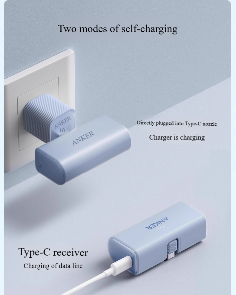 Μικρό και Ισχυρό Type-C Power Bank (5000mAh/22.5W) από την Anker