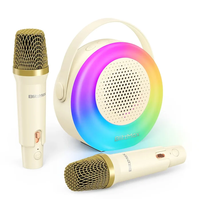 BlitzMax BM-K10: Παιδικό Mini Karaoke με Φωτάκια & Ασύρματα Μικρόφωνα στα 20.2€ - TechFreak.GR