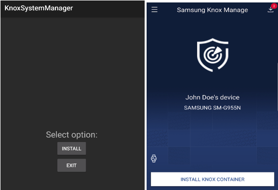 Μίμηση του Samsung Knox Manager