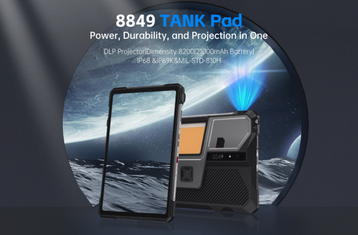 8899 TANK Pad Tablet: Το πρώτο 5G Rugged Tablet με μπαταρία 21.000mAh και ενσωματωμένο προβολέα