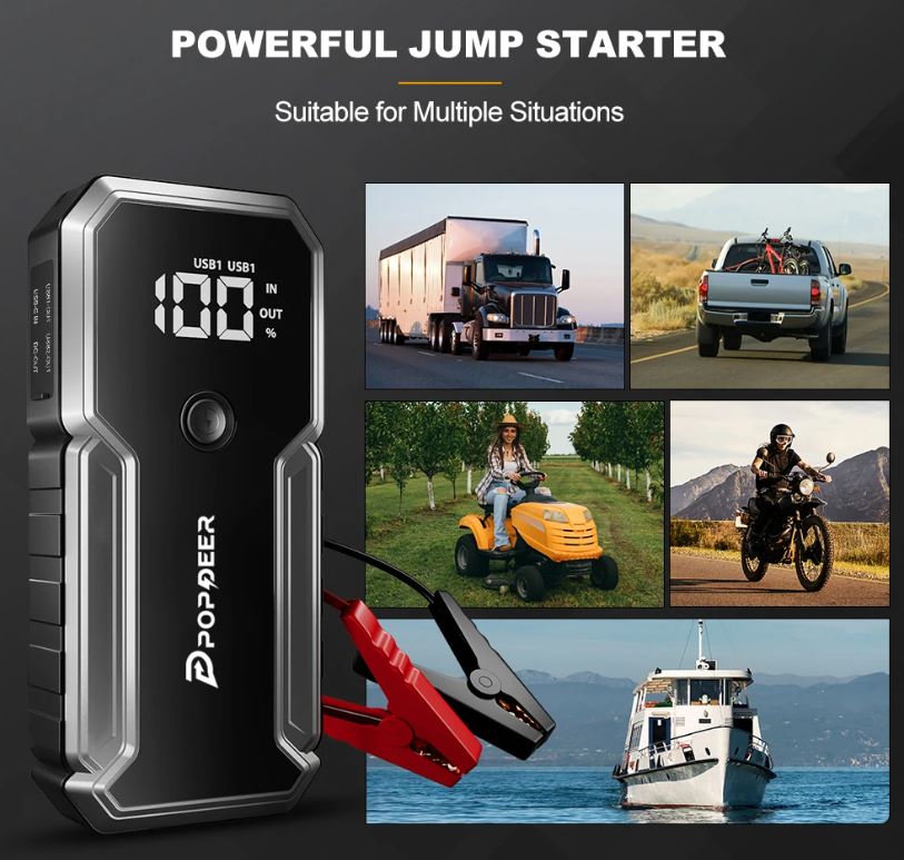 POPDEER PD-J02: Jump Starter με 3000A Peak & Power Bank 23800mAh στα 43.8€ - TechFreak.GR