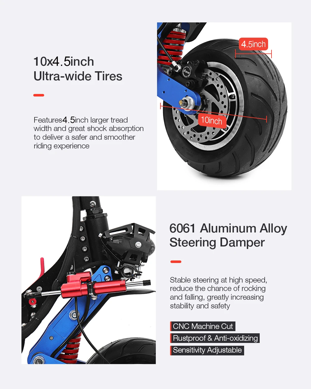 LAOTIE ES19: Ηλεκτρικό πατίνι 6000W, 100km/h, 135 χιλιόμετρα αυτονομία