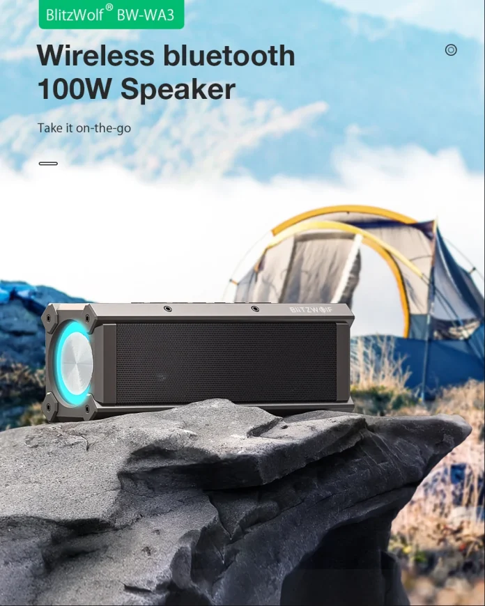 BlitzWolf BW-WA3: Φορητό Bluetooth ηχείο 100W - 60.4€ - TechFreak.GR