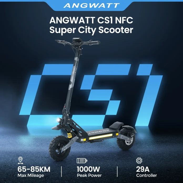 ANGWATT CS1: Ηλεκτρικό Ποδήλατο με NFC, Μοτέρ 1000W και Ταχύτητα 55km/h στα 558.3€! - TechFreak.GR